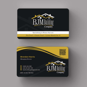 Business Card Design by INDIAN_Ashok for BJM Building | Design: #8388612