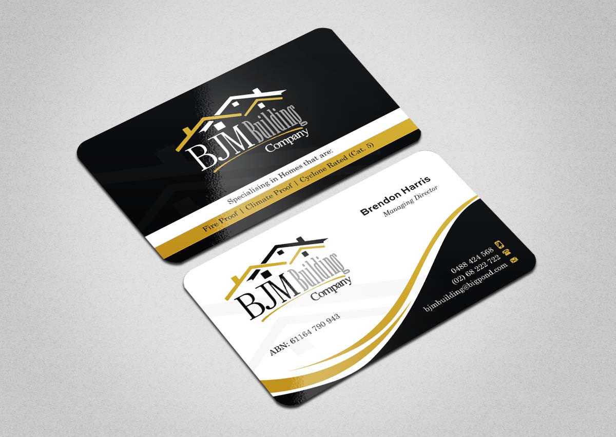 Design de Carte de Visite par INDIAN_Ashok pour BJM Building | Design #8388615