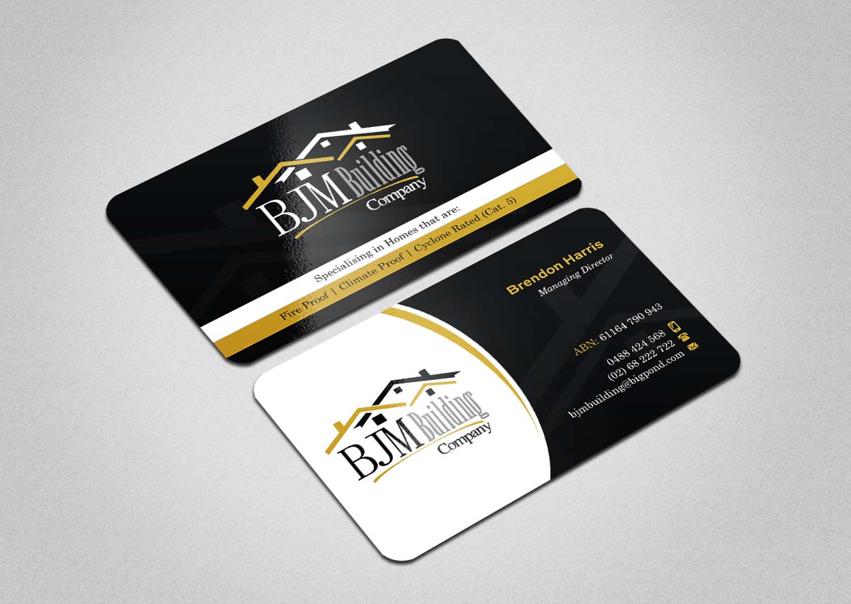 Design de Carte de Visite par INDIAN_Ashok pour BJM Building | Design #8388616