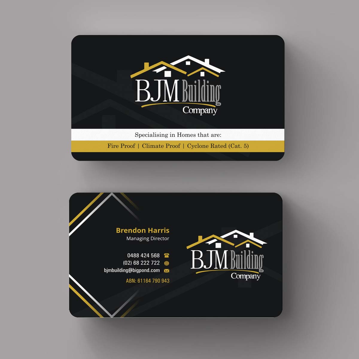 Design de Carte de Visite par INDIAN_Ashok pour BJM Building | Design #8388619