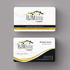 Business Card Design by INDIAN_Ashok for BJM Building | Design: #8388621