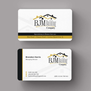 Business Card Design by INDIAN_Ashok for BJM Building | Design: #8388623