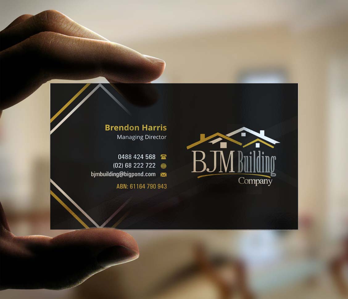 Design de Carte de Visite par INDIAN_Ashok pour BJM Building | Design #8388624