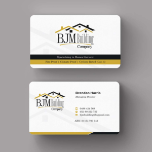 Business Card Design by INDIAN_Ashok for BJM Building | Design: #8388625