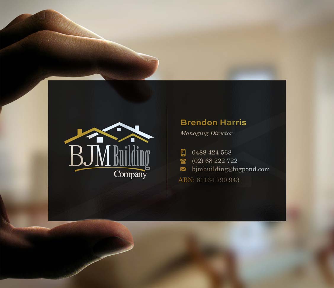 Business Card Design by INDIAN_Ashok for BJM Building | Design #8388629