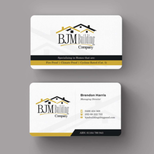 Design de Carte de Visite par INDIAN_Ashok pour BJM Building | Design : #8388630