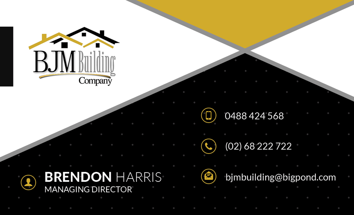 Diseño de Tarjeta de Presentación por Selda para BJM Building | Diseño #8398838