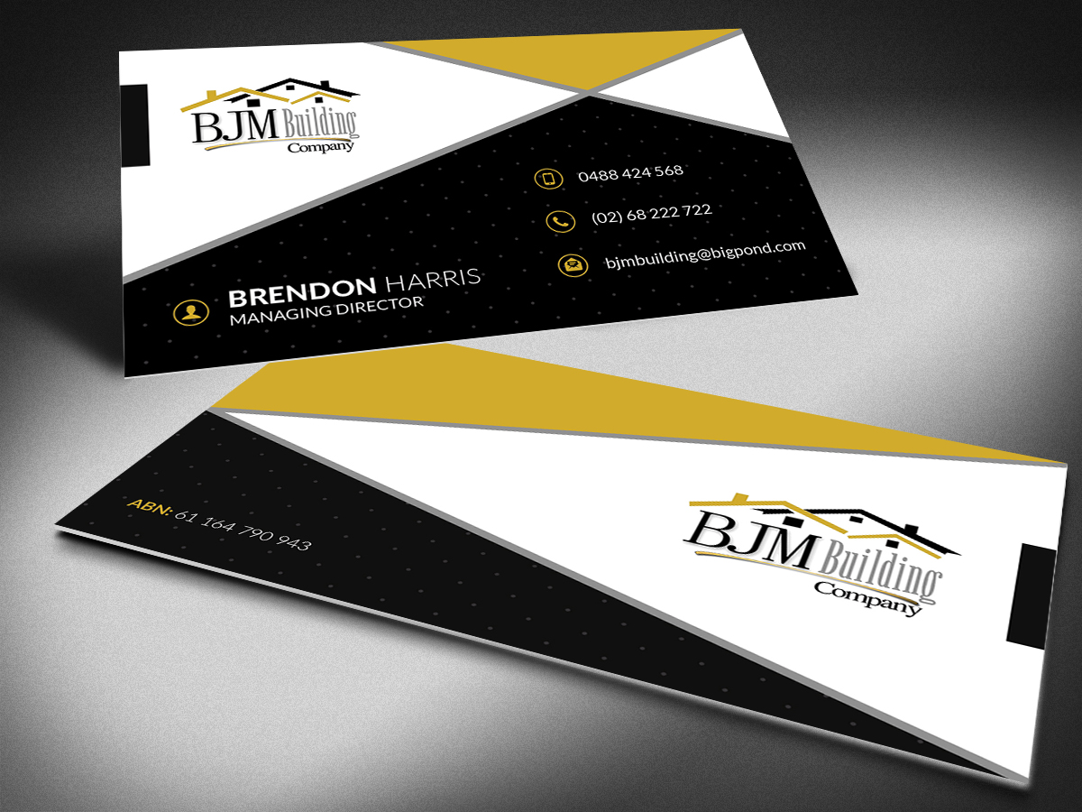 Diseño de Tarjeta de Presentación por Selda para BJM Building | Diseño #8398882