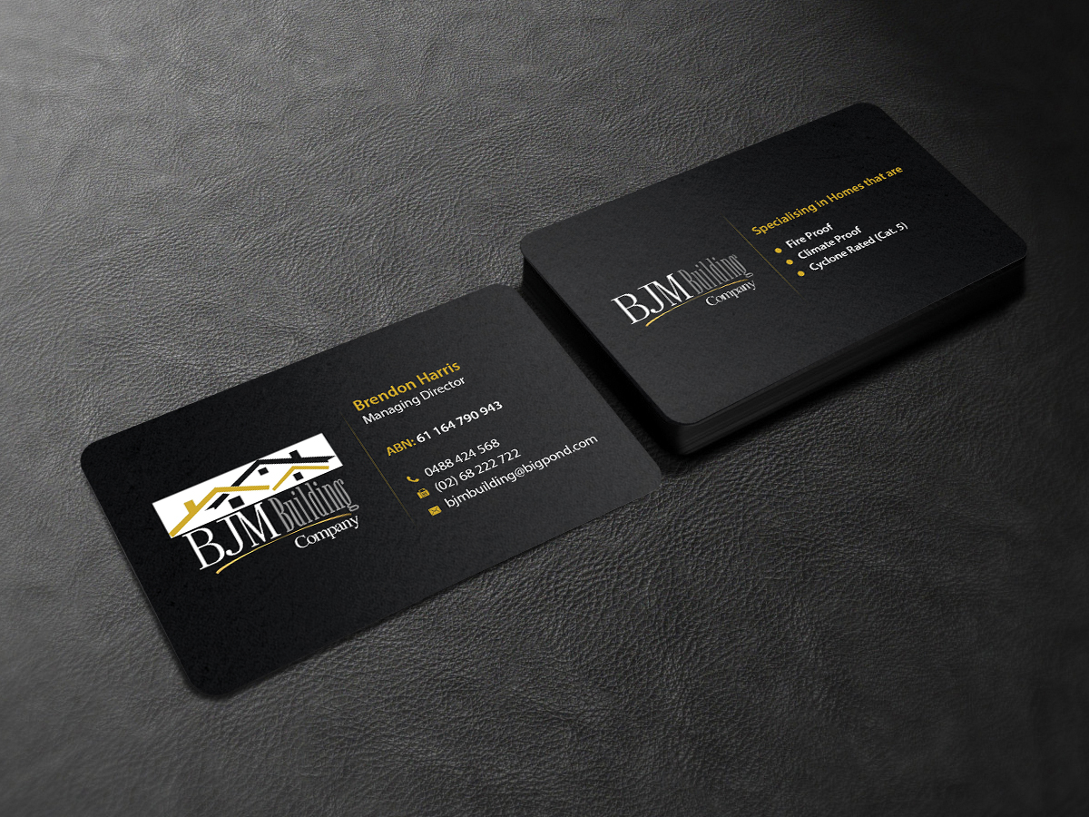 Design de Carte de Visite par Creations Box 2015 pour BJM Building | Design #8404326