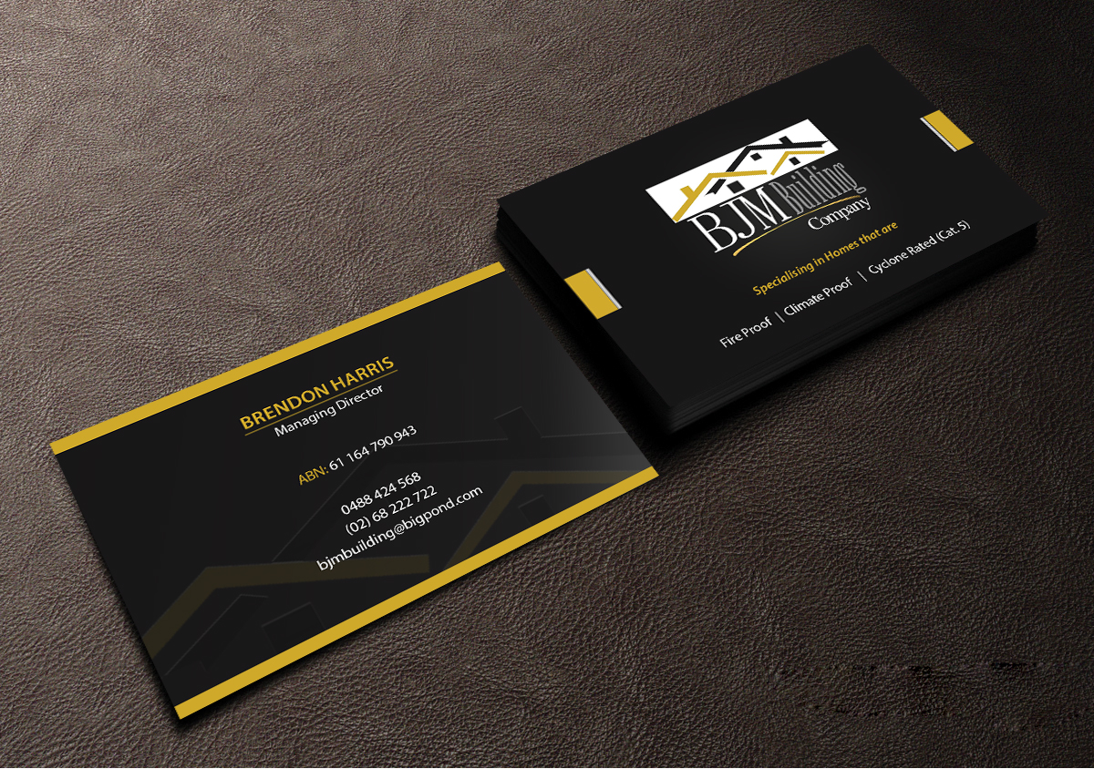 Design de Carte de Visite par Creations Box 2015 pour BJM Building | Design #8404328