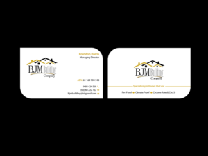 Diseño de Tarjeta de Presentación por Creations Box 2015 para BJM Building | Diseño: #8404336
