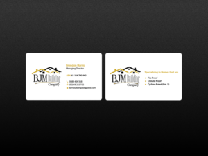 Business Card Design by Creations Box 2015 for BJM Building | Design: #8404356