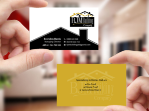 Business Card Design by Creations Box 2015 for BJM Building | Design: #8404358