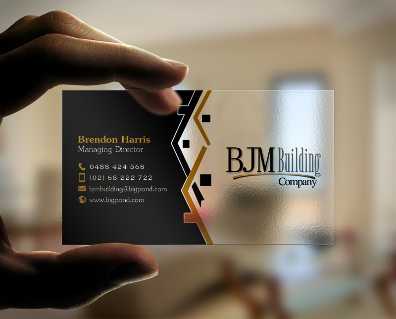 Business Card Design by Brand aid for BJM Building | Design #8460600