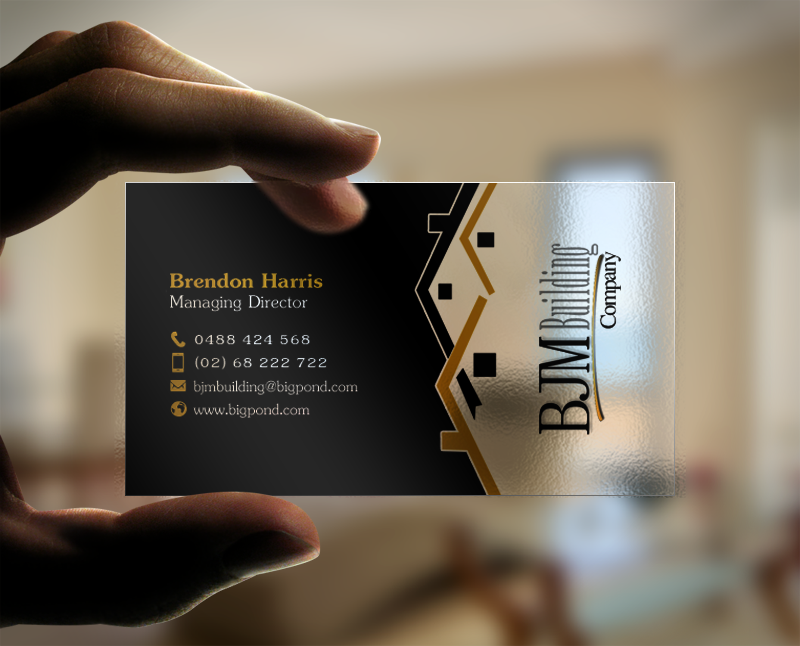Business Card Design by Brand aid for BJM Building | Design #8460602