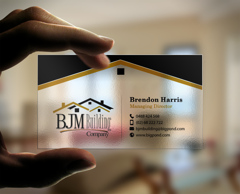 Business Card Design by chandrayaan.creative for BJM Building | Design #8415193