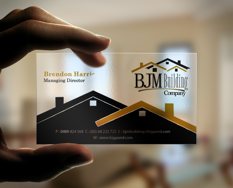 Business Card Design by chandrayaan.creative for BJM Building | Design #8415195