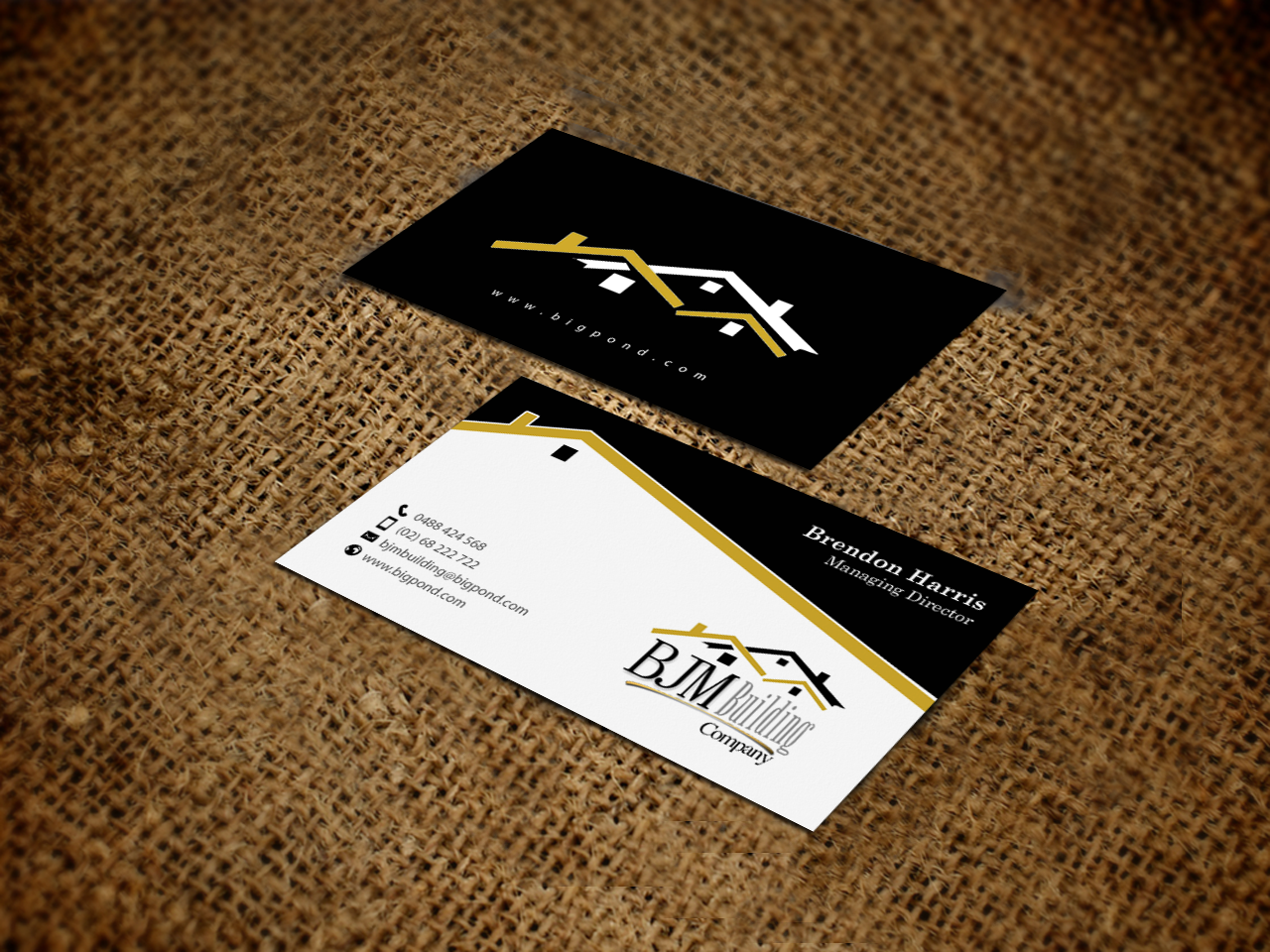 Business Card Design by chandrayaan.creative for BJM Building | Design #8415196