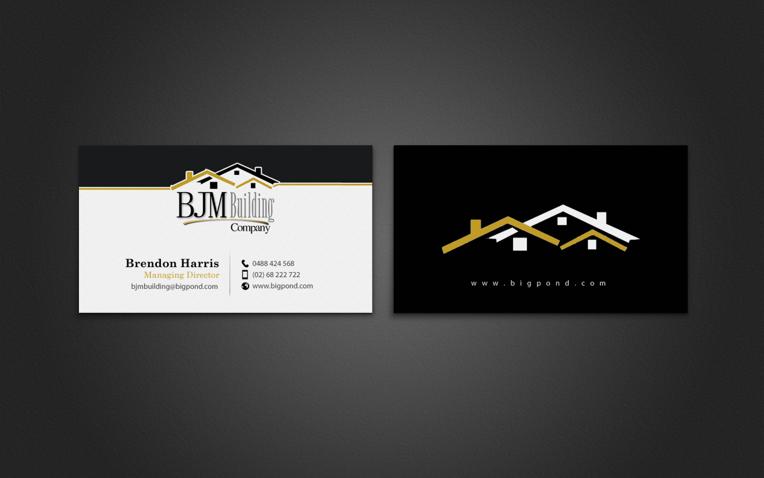 Business Card Design by chandrayaan.creative for BJM Building | Design #8415215