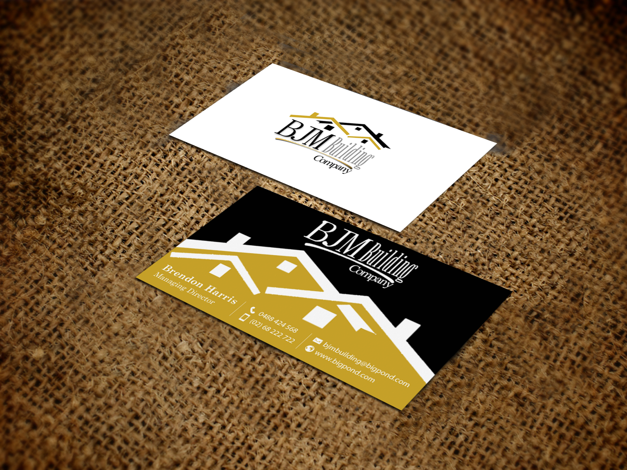 Business Card Design by chandrayaan.creative for BJM Building | Design #8415218