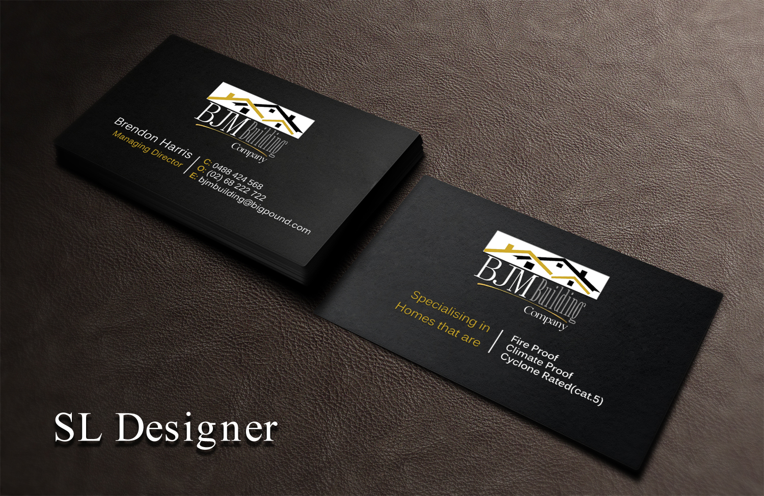 Business Card Design by SL Designer for BJM Building | Design #8405763
