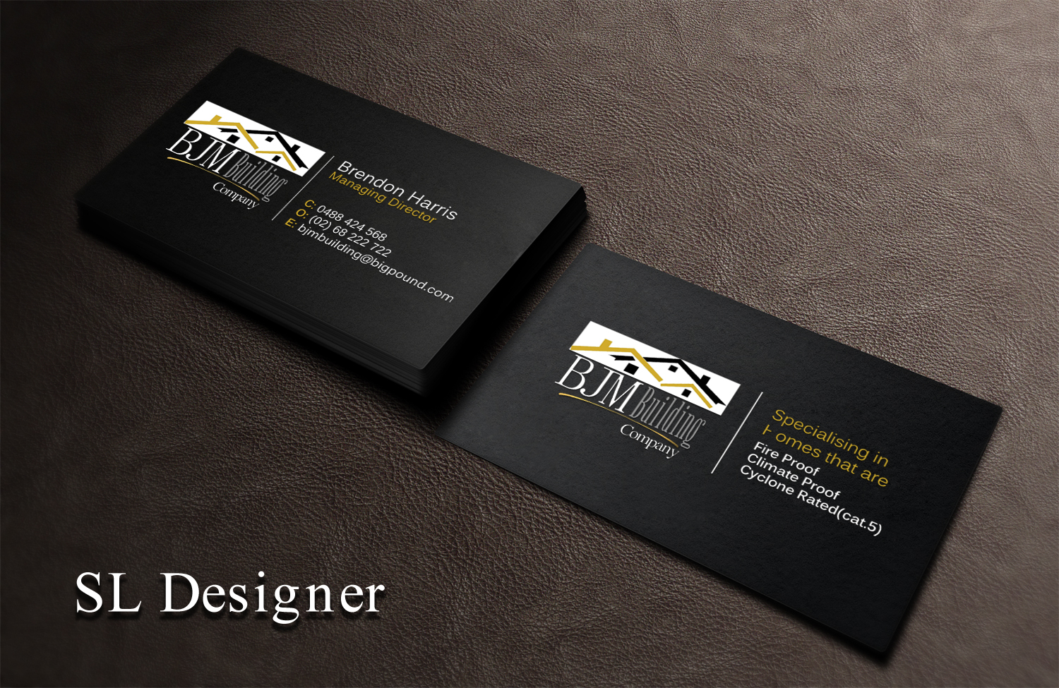 Business Card Design by SL Designer for BJM Building | Design #8405817