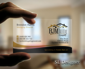 Design de Carte de Visite par SL Designer pour BJM Building | Design : #8405912