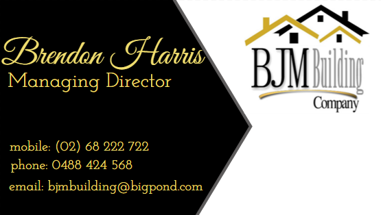 Business Card Design by lwissitoon for BJM Building | Design #8420187