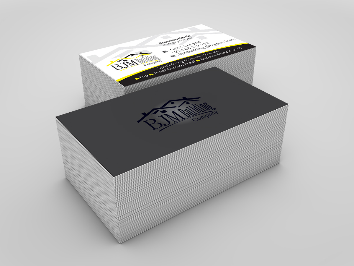 Business Card Design by dkthedon for BJM Building | Design #8437106