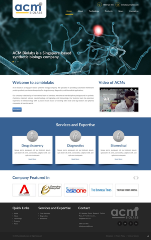 Web Design by pb for ACM Biolabs Pte Ltd. | Design: #8462500