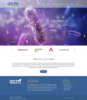 Web Design by pb for ACM Biolabs Pte Ltd. | Design: #8462501