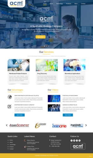 Web Design by pb for ACM Biolabs Pte Ltd. | Design: #8462502