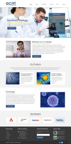 Web Design by pb for ACM Biolabs Pte Ltd. | Design: #8462509