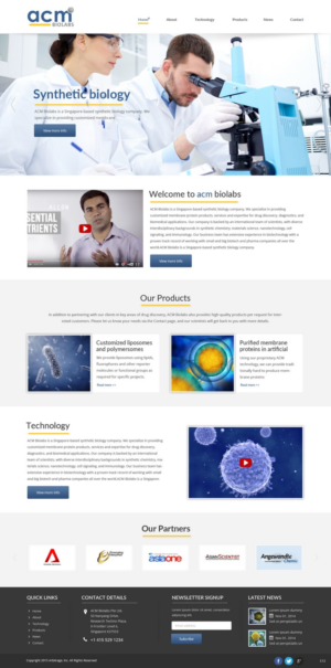 Web Design by pb for ACM Biolabs Pte Ltd. | Design: #8462511