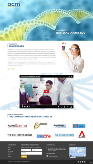 Web Design by pb for ACM Biolabs Pte Ltd. | Design: #8462521