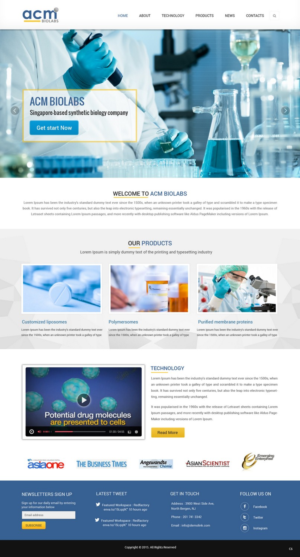 Web Design by pb for ACM Biolabs Pte Ltd. | Design: #8462526
