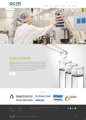 Web Design by pb for ACM Biolabs Pte Ltd. | Design: #8462527