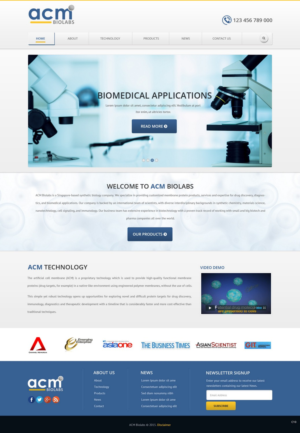 Web Design by pb for ACM Biolabs Pte Ltd. | Design: #8472261