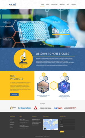 Web Design by pb for ACM Biolabs Pte Ltd. | Design: #8472273