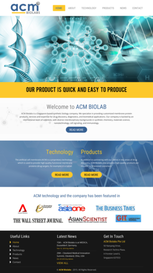 Web Design by rightway for ACM Biolabs Pte Ltd. | Design: #8433135