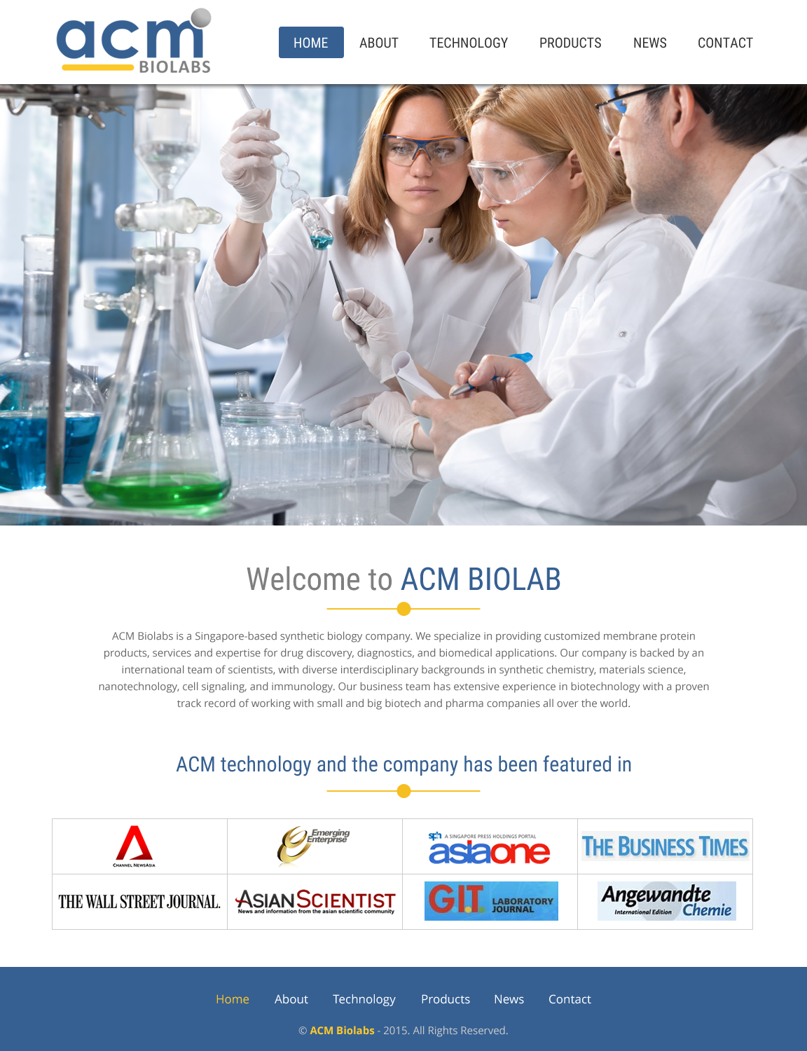 Web Design by rightway for ACM Biolabs Pte Ltd. | Design #8433137