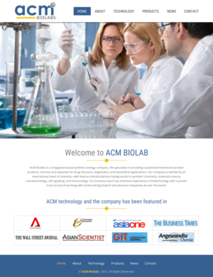 Web Design by rightway for ACM Biolabs Pte Ltd. | Design: #8433137