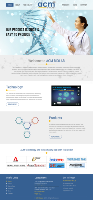 Web Design by rightway for ACM Biolabs Pte Ltd. | Design: #8433139