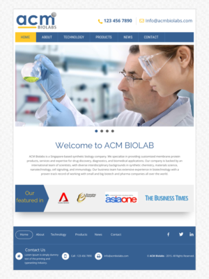 Web Design by rightway for ACM Biolabs Pte Ltd. | Design: #8433711