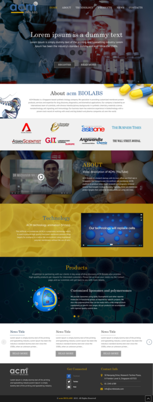 Web Design by rightway for ACM Biolabs Pte Ltd. | Design: #8433723