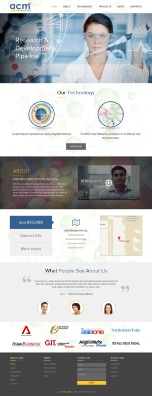 Web Design by rightway for ACM Biolabs Pte Ltd. | Design: #8433725