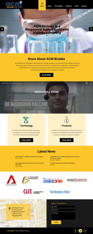 Web Design by rightway for ACM Biolabs Pte Ltd. | Design: #8433736