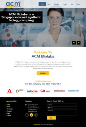 Web Design by rightway for ACM Biolabs Pte Ltd. | Design: #8433740