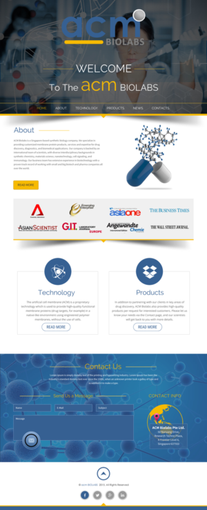 Web Design by rightway for ACM Biolabs Pte Ltd. | Design: #8479480