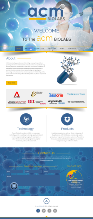 Web Design by rightway for ACM Biolabs Pte Ltd. | Design: #8483385